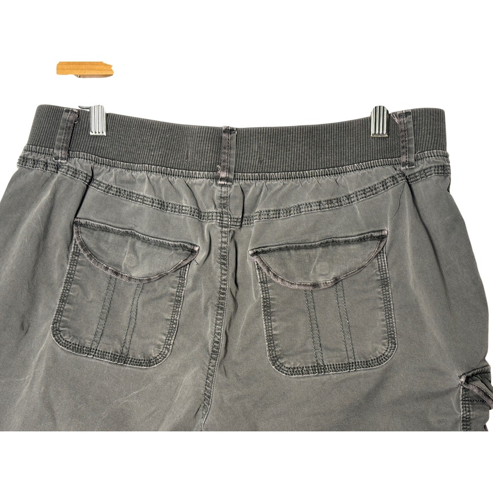 Sonoma Womens Cargo Shorts Size 10 Gray Utility Gorpcore Hiking Stretch Pockets - Picture 4 of 7